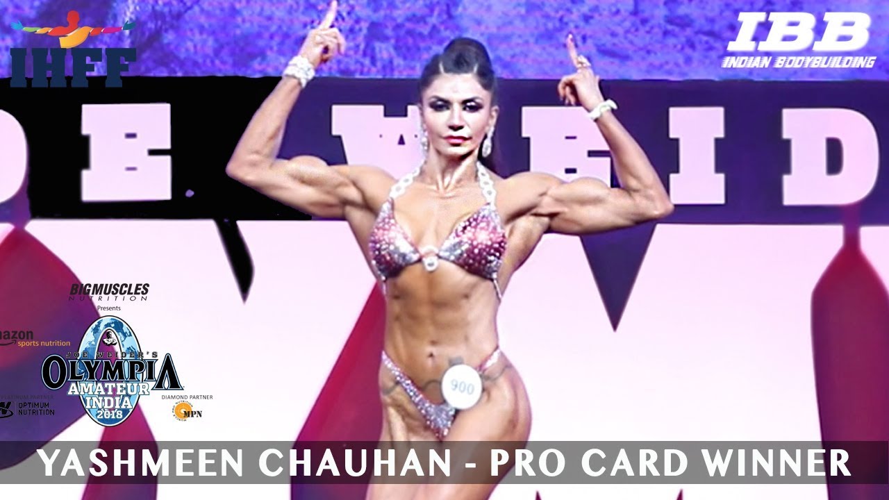 Yashmeen Chauhan Wins Pro Card - Posing Routine and Winning Moment