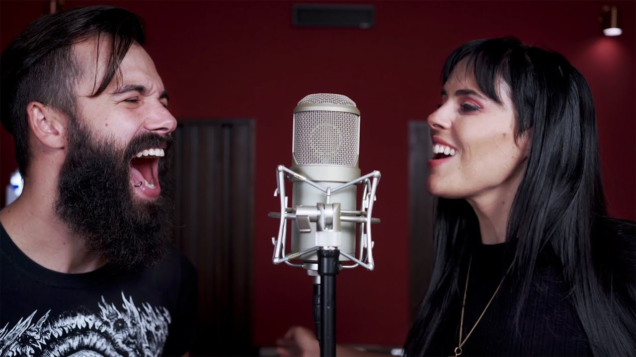 I SING WITH MY STUDENT 🖤- Whole world is watching (Within Temptation Cover)