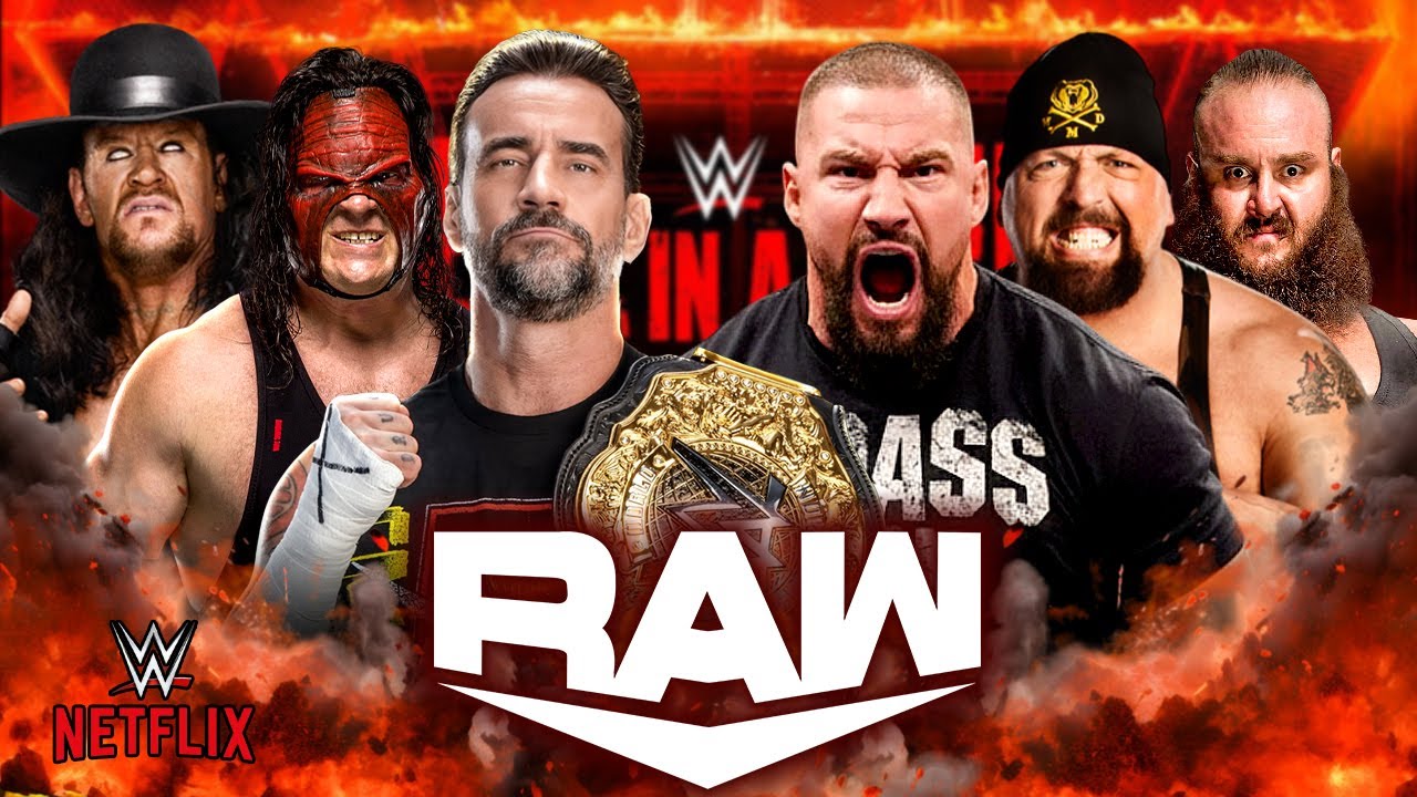 WWE Raw on Netflix: CM Punk Undertaker Kane vs Bron Breakker Big Show Braun | Full Match 27-Jan-2026