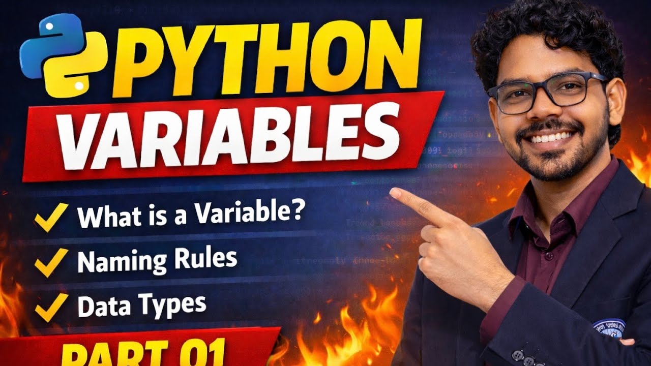 What is a Variable in Python? | Naming Rules & Data Types | Part 1