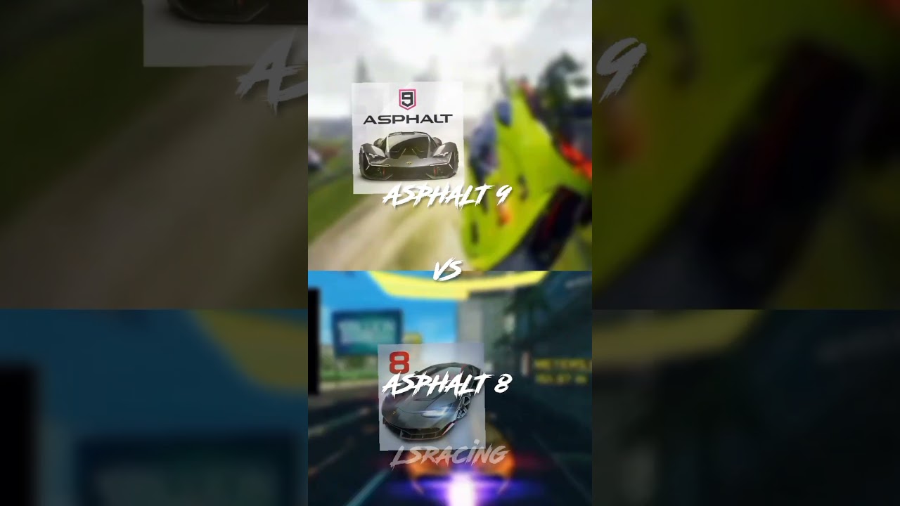 Asphalt 8 vs Asphalt 9 #asphalt9 #asphalt8 #carx