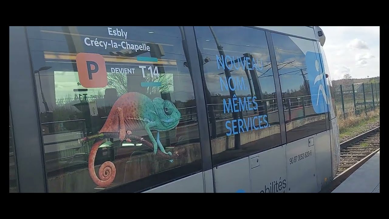 Opération Caméléon : la ligne P devient la ligne T14 entre Esbly et Crécy-la- Chapelle