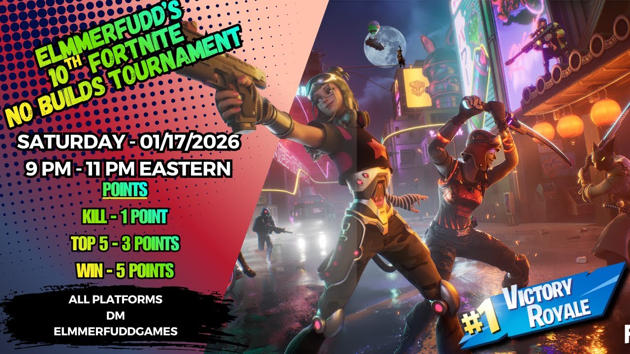 10th Fortnite No Builds Tournament Shoutcast