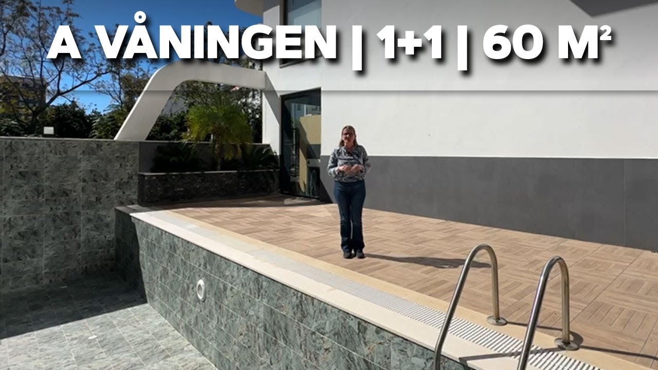 🏡 MAHMUTLAR✅ a våningen | 1+1 | 60 m²🌅 Sydväst–Nordvästlig fasad🛋️ Fullt möblerad lägenhet