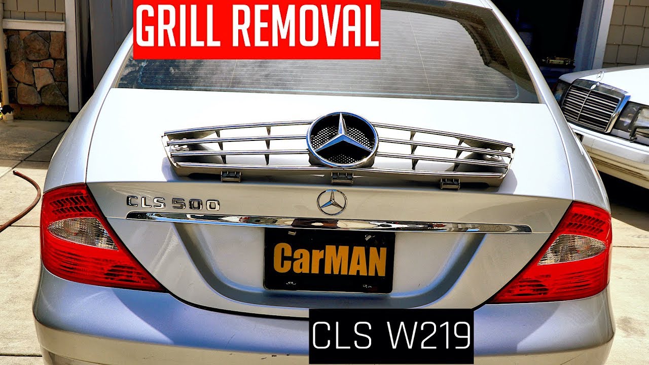 Как снять и обновить решетку радиатора на Mercedes CLS W219