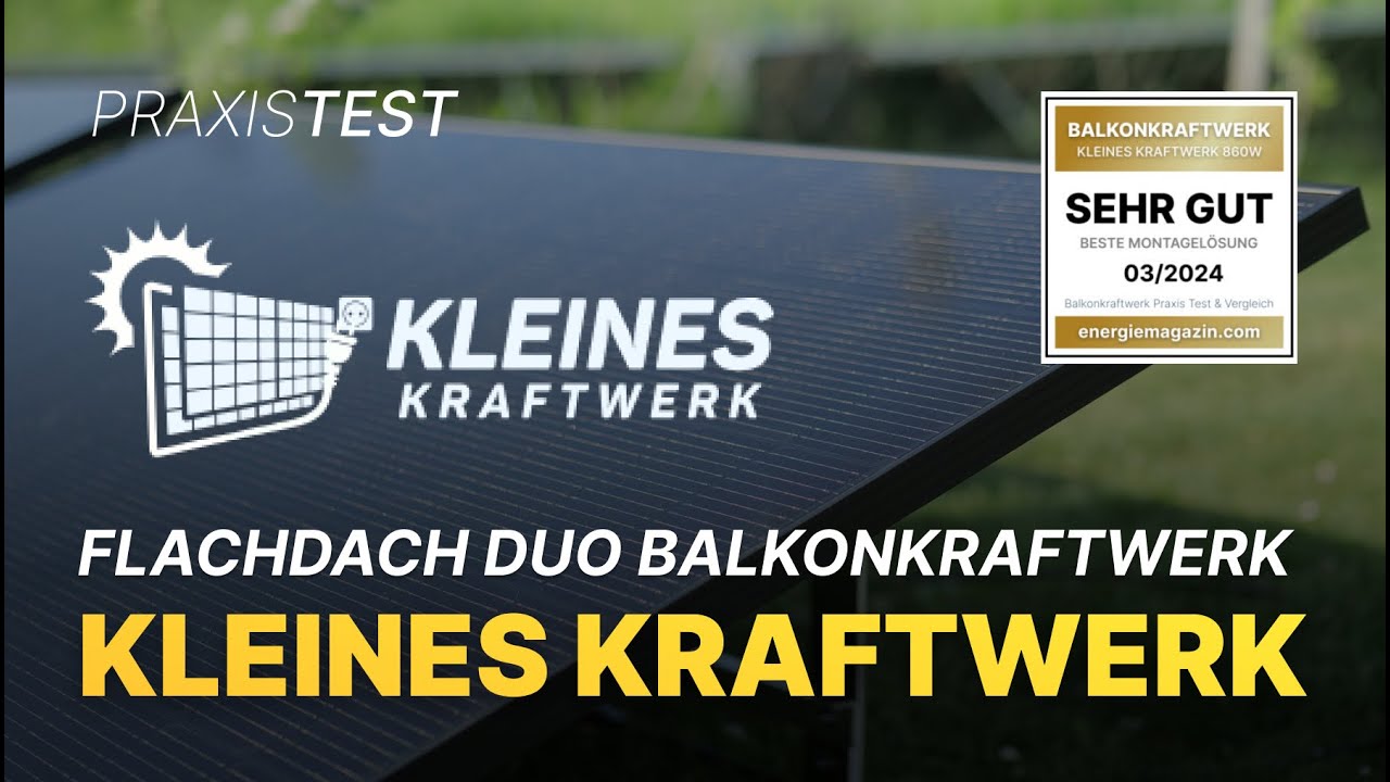 Kleines Kraftwerk Duo Flachdach im Test: Beste Montagelösung und hohe Leistung!