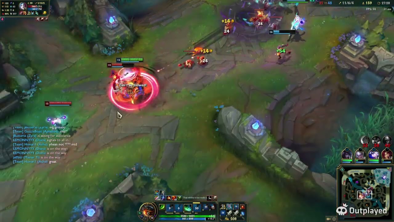 Inkshadow Master Yi edge of the night and qss OP. Can't be cc