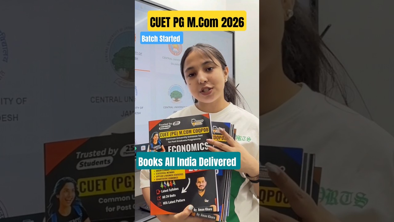 CUET PG M.Com 2026 Batch Started #cuetpg2026 #cuetpgmcom2026 #mcom #delhiuniversity #bhu