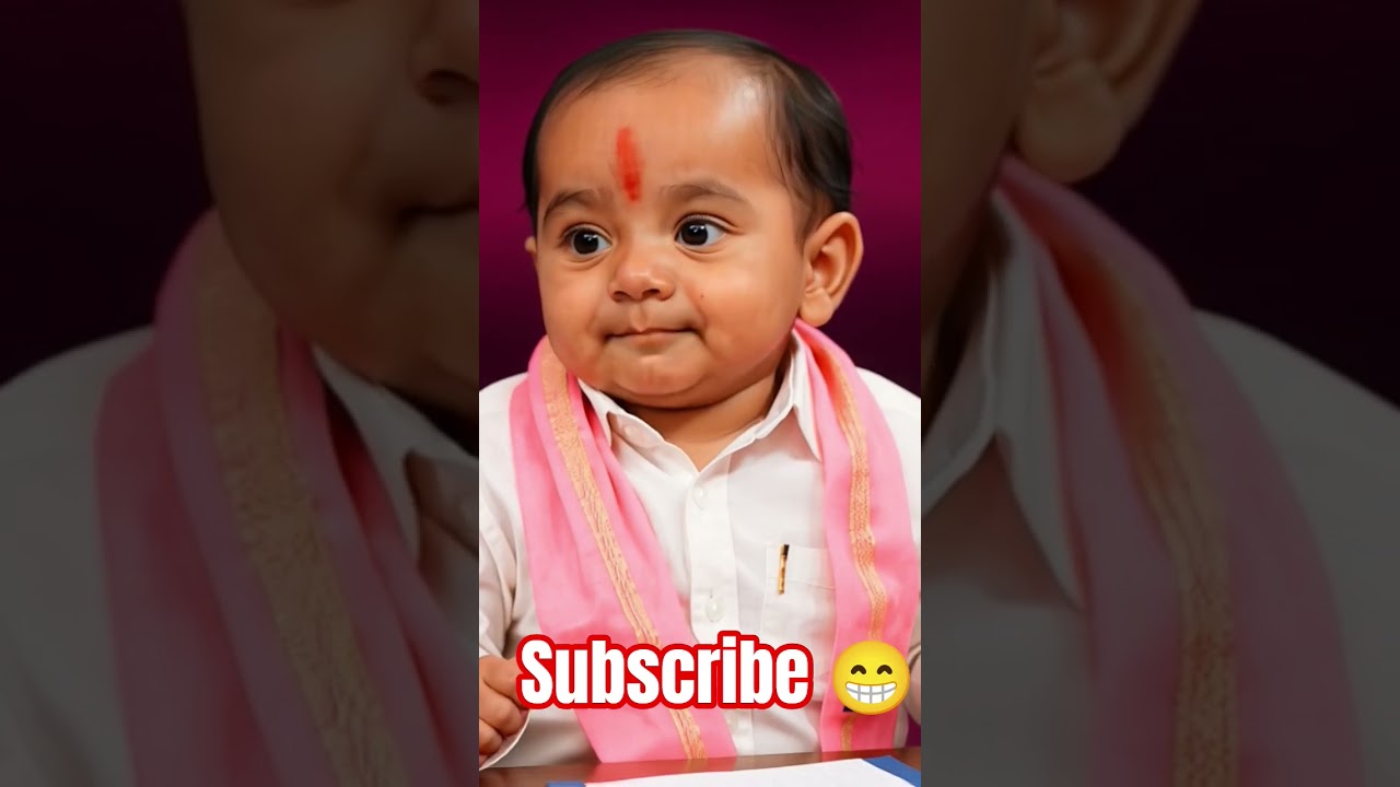 KCR baby version #kcr #funny #comedy #babyversion #ai #brs #telangana