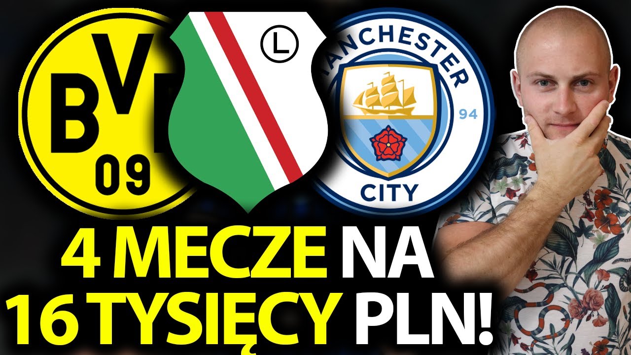 Jest KUPON na 16 TYSIĘCY ZŁOTYCH i sporo TYPÓW na NIEDZIELĘ!