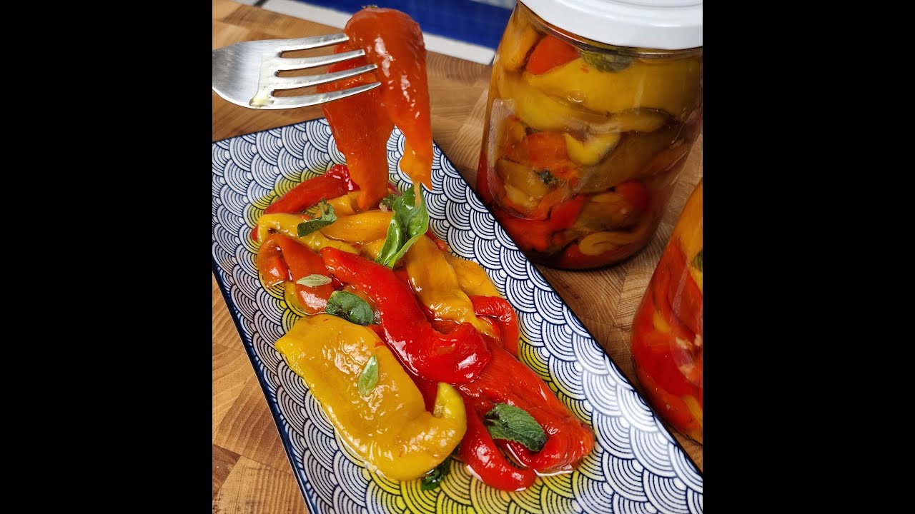 Peperoni sott'olio #peppers #peperoni #homemade