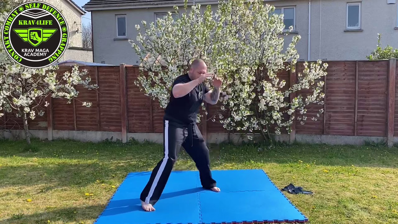 Krav Maga Kata D1 leg inside defense against regular kick