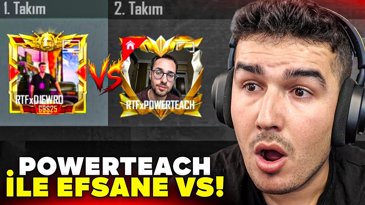 POWERTEACH İLE KIRAN KIRANA 1VS1 ATTIK! PUBG MOBILE