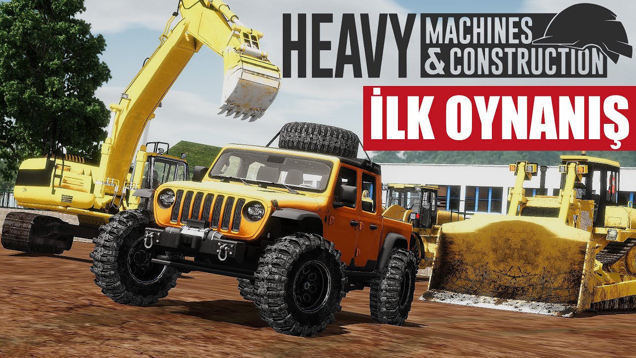 YENİ MOBİL OYUN !! İLK OYNANIŞ // ÇOK KAPSAMLI İNŞAAT OYUNU | HEAVY MACHINES & CONSTRUCTION !!