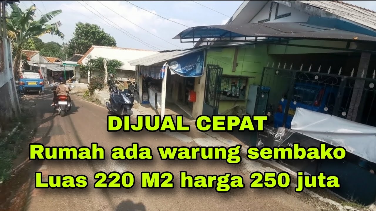 DIJUAL CEPAT RUMAH ADA WARUNG LUAS 220 M2 HARGA 250 JUTA SITU DAUN BOGOR #rumahdijual #rumahmurah 