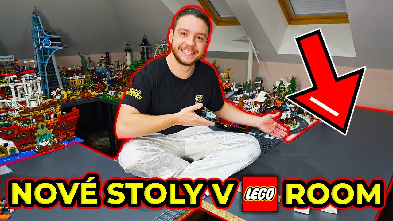 LEGO VLOG #123 - NOV&Eacute; STOLY V LEGO ROOM! 📦