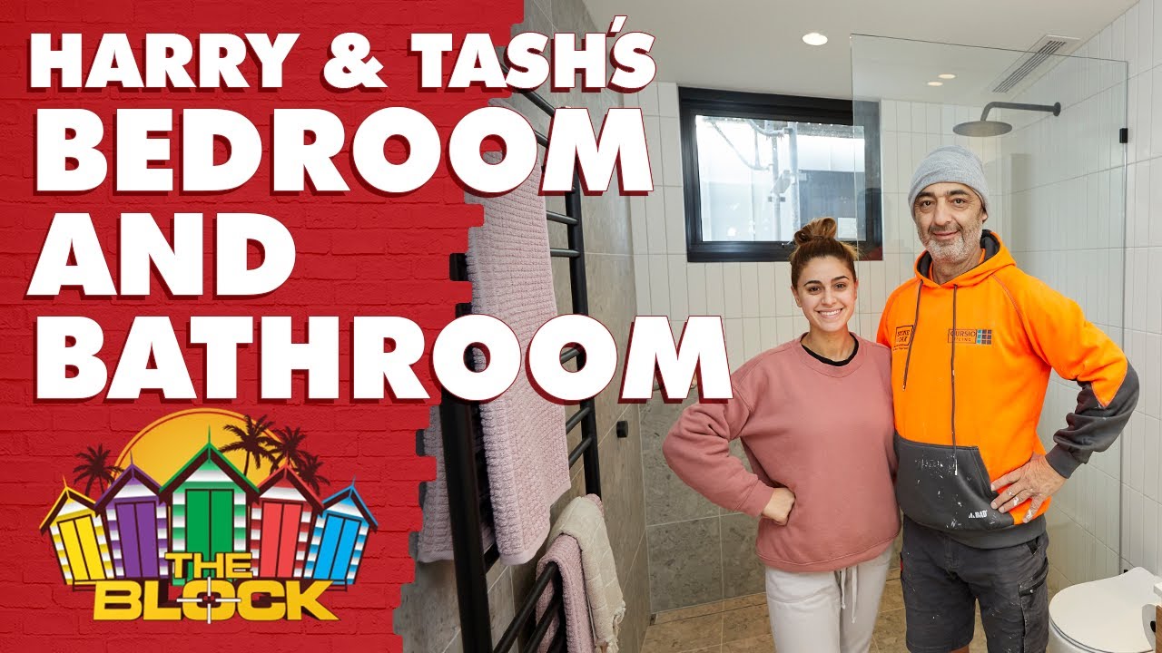 Harry and Tash's upstairs Guest Bedroom and Bathroom revealed | The Block 2020