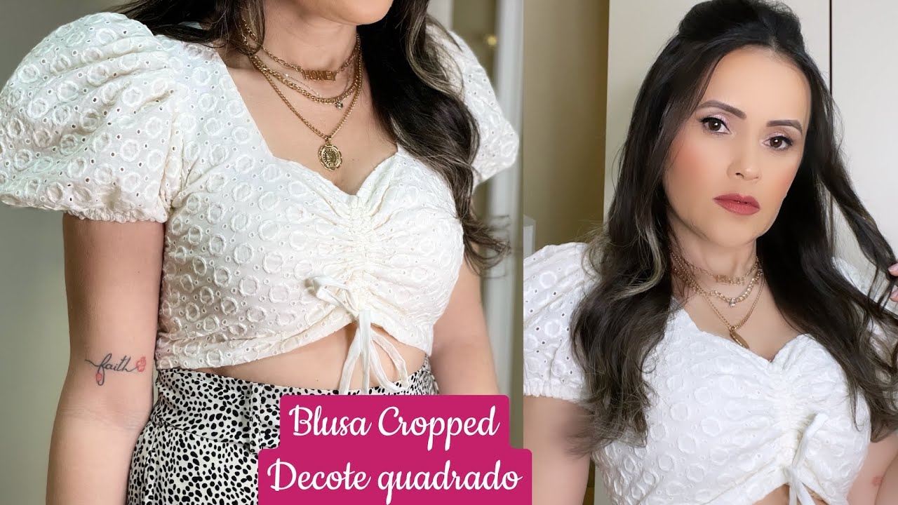 PARTE 2: COSTURA TOP CROPPED DECOTE QUADRADO