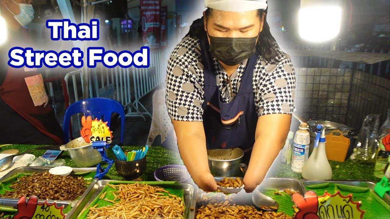 🍤 Nourriture dans un marché de nuit en Thaïlande 🇹🇭
