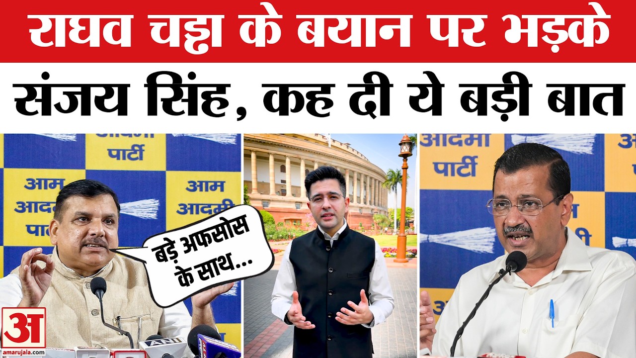Raghav Chadha News: राघव चड्ढा के बयान पर भड़के Sanjay Singh | AAP Politics | Arvind Kejriwal