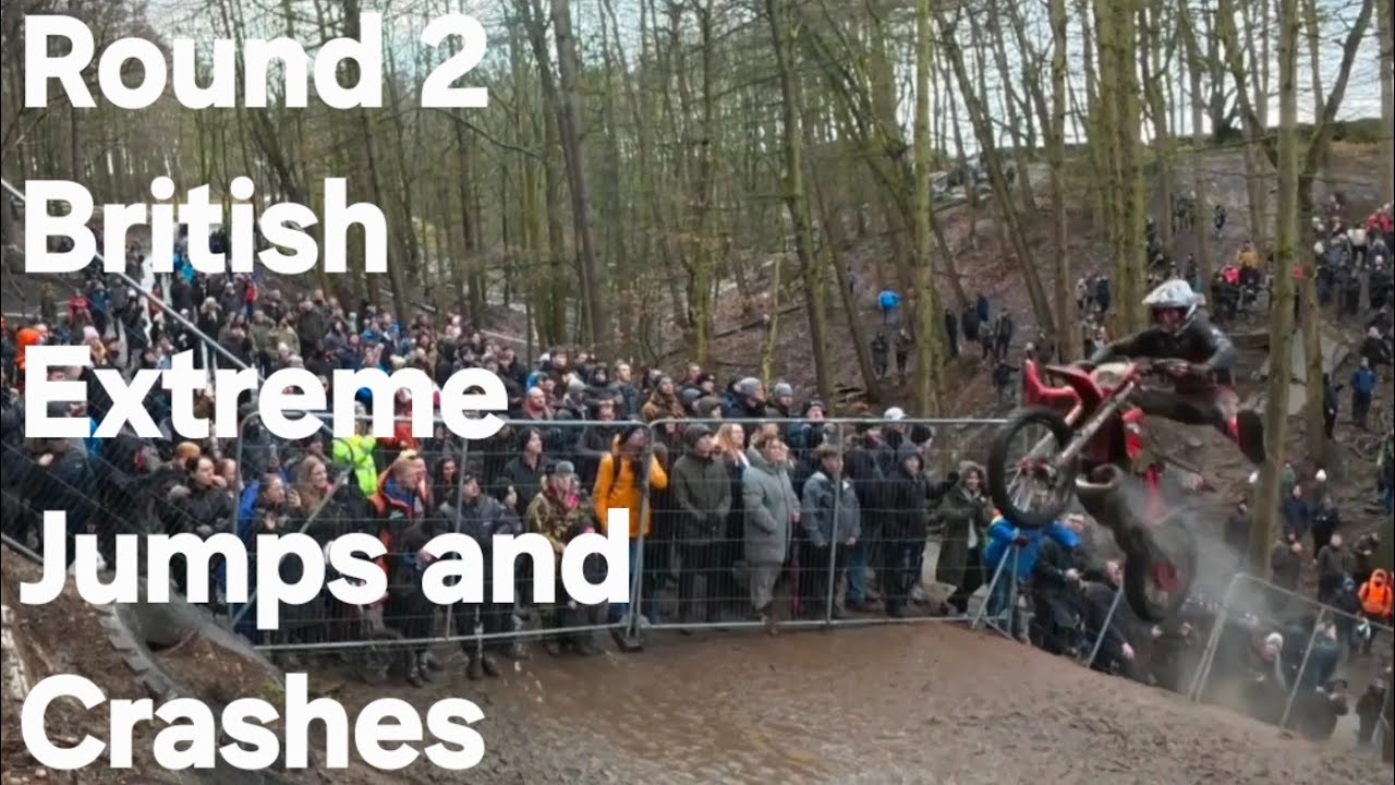 British Extreme Enduro Round 2 Big Road Gap Jump Footage #HardEnduro #EnduroLife #DirtBike #Enduro