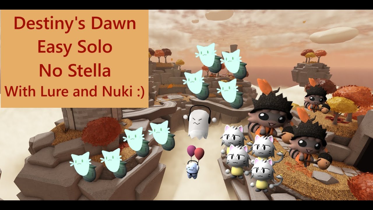 Destiny's Dawn Easy Solo (without Stella) tower heroes