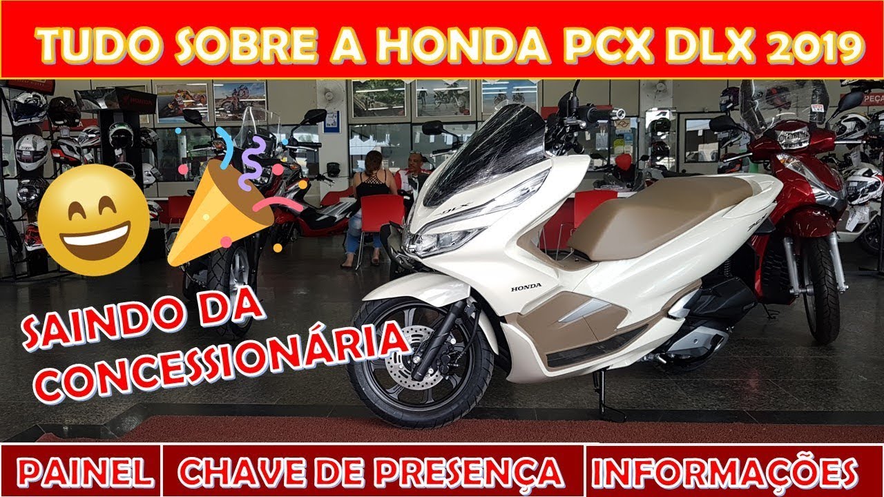 Honda PCX DLX 2019 - Saindo da concessionária + demonstração!