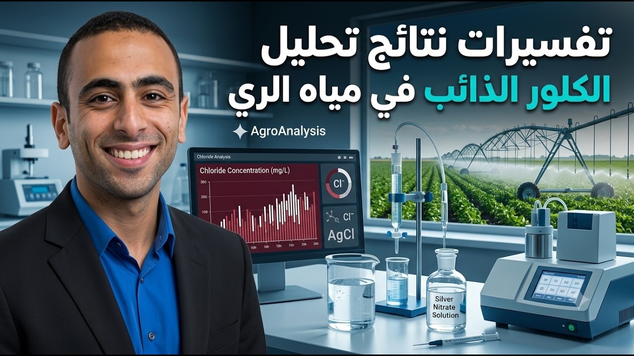 تفسيرات نتائج تحليل الكلور الذائب في مياه الري