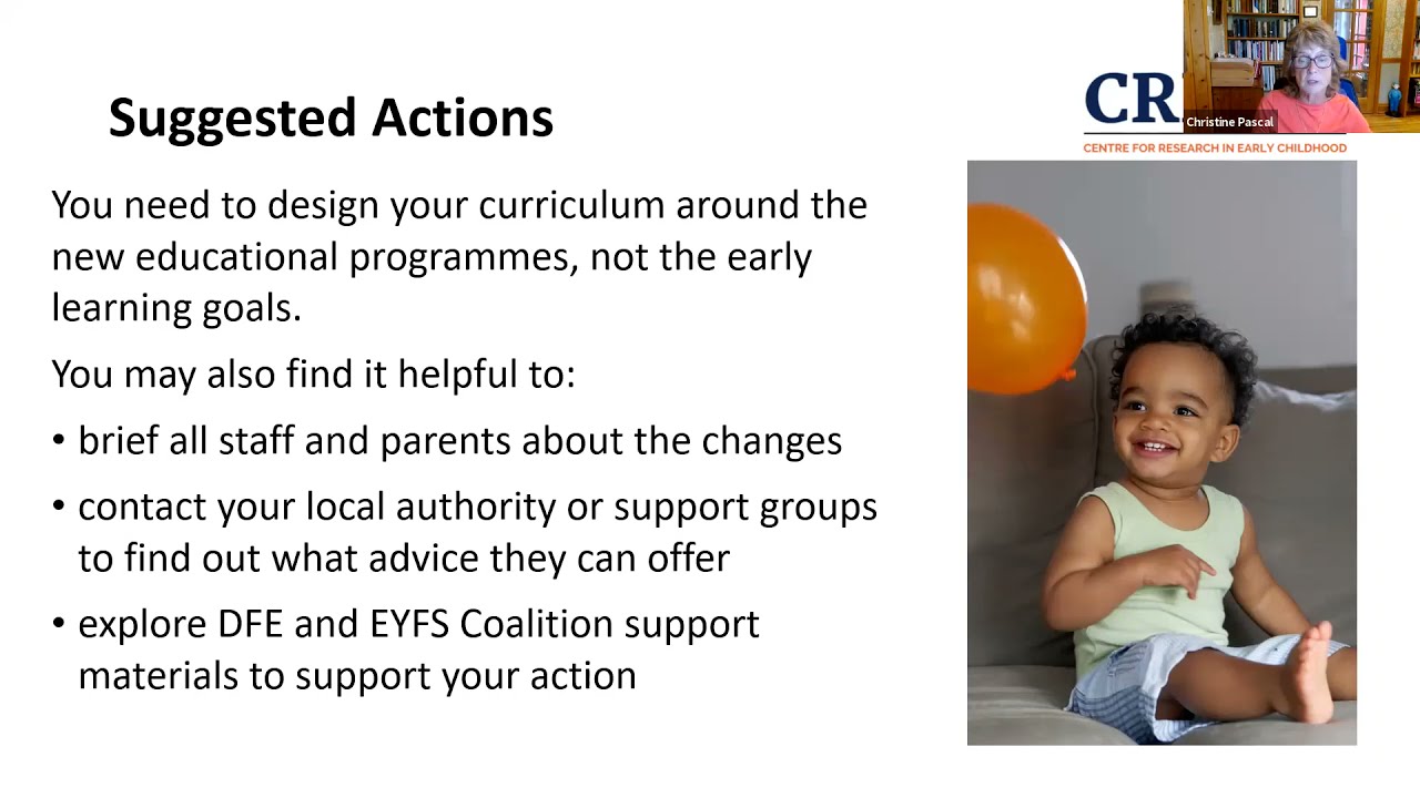 An overview of the changes to the EYFS - Professor Chris Pascal OBE
