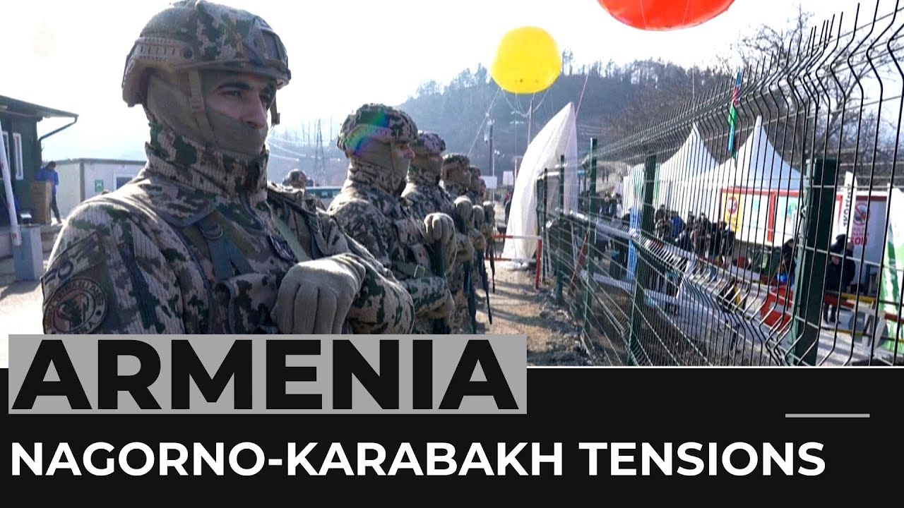 Nagorno-Karabakh: Armenia accuses Azeri protesters of blockade