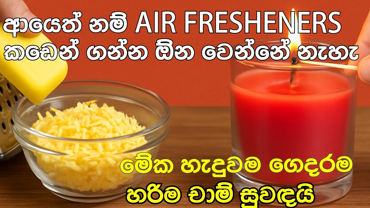 ආයෙත් නම් Air fresheners කඩෙන් ගන්න ඕන වෙන්නේ නැහැ