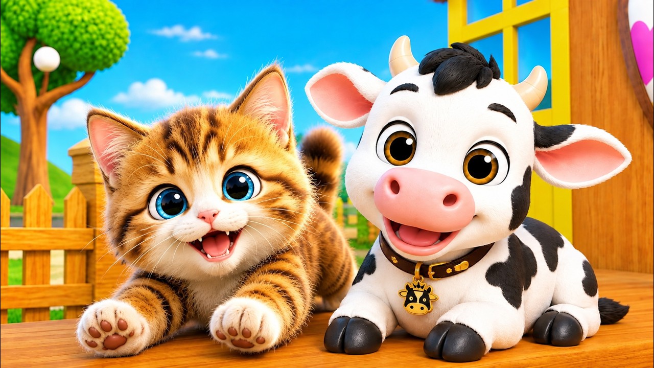 Meow Meow Billi Karti | Hindi Rhyme For Kids | म्याऊ म्याऊ | Balgeet In Hindi |
