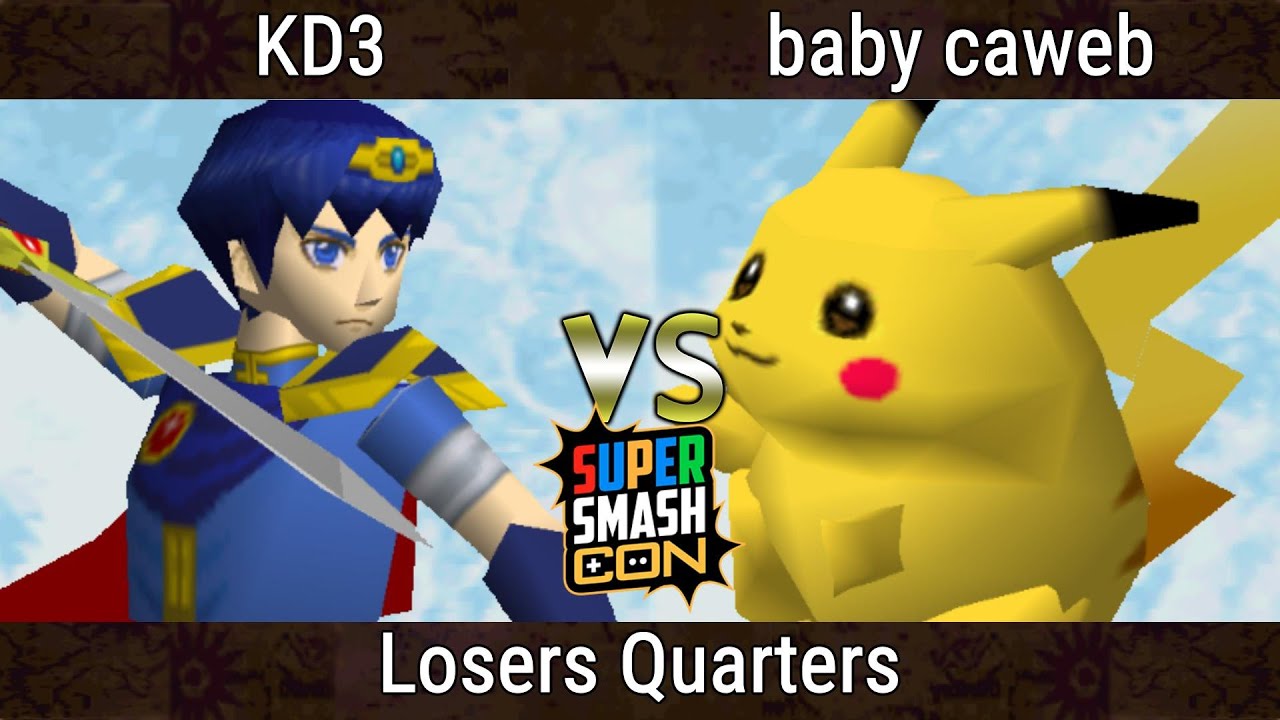 SSC 2023 Top 8 - KD3 (Marth) Vs. baby caweb (Pikachu) Smash Remix - SSB64