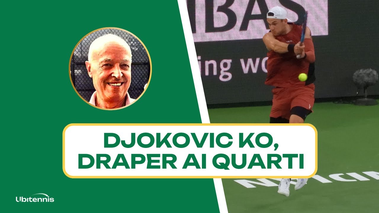 Djokovic fa un punto pazzesco in più ma cede a Draper