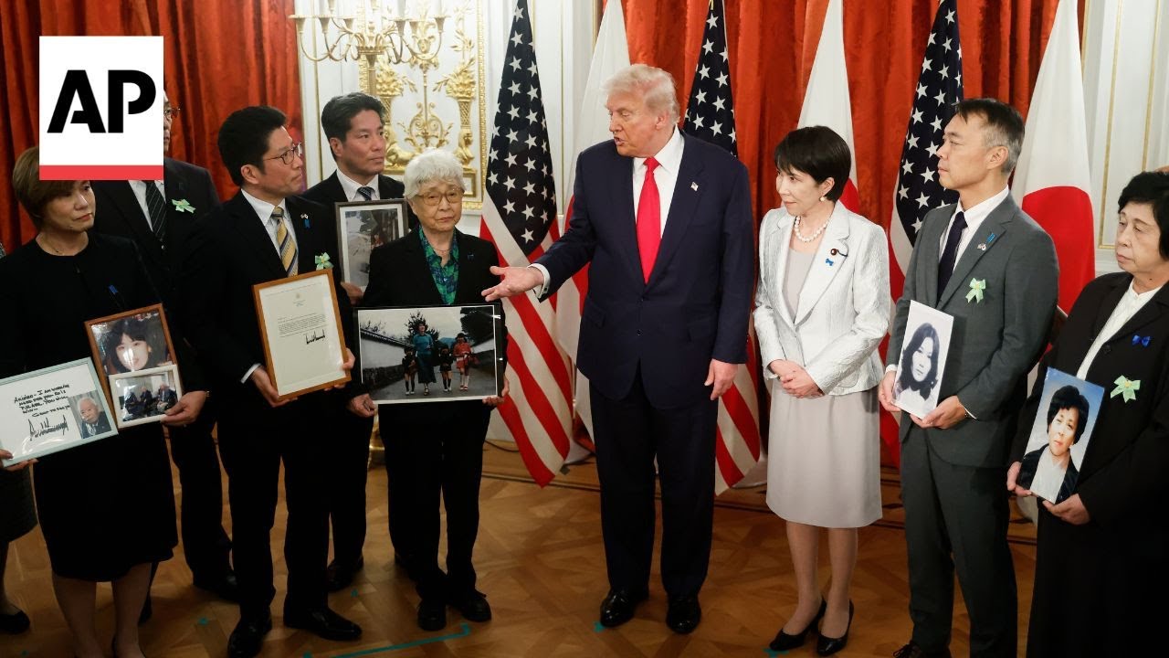 Trump meets Japanese people whose relatives were abducted by North Korea