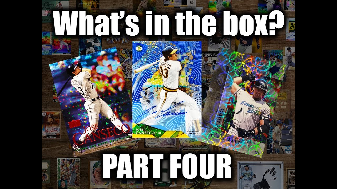 Revealed: What's in the Box ? Part 4 - 2024 Jose Canseco baseball card collection