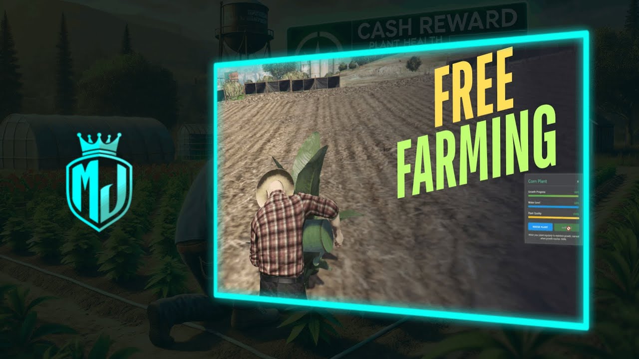 [БЕСПЛАТНО] Advanced Farming 🌾 Скрипт | ESX/QB | Выращивайте и продавайте растения 💰 | MJ DEVELOP...