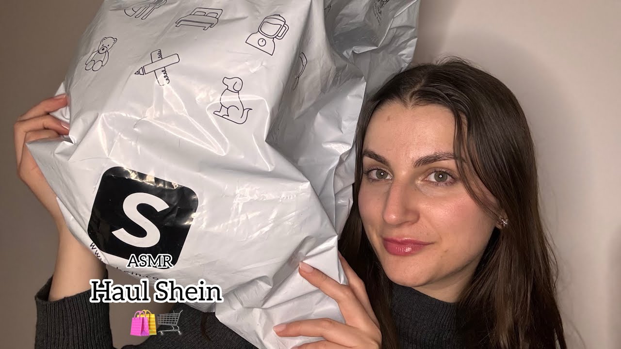 ASMR Italian HAUL SHEIN tanti prodotti utili e carini, whispering, crickling sounds