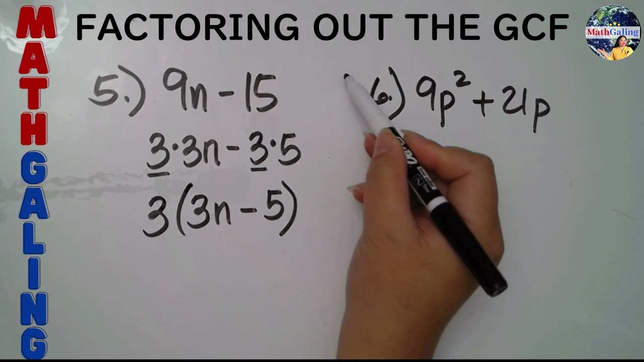 TAGALOG MATH Factoring out the Greatest Common Factor | MathGaling Tagalog Math Tutorial Factoring