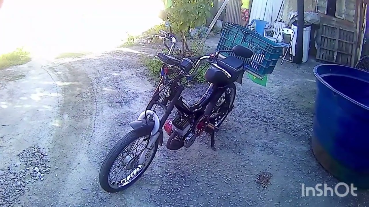 A mobilete está curada .....