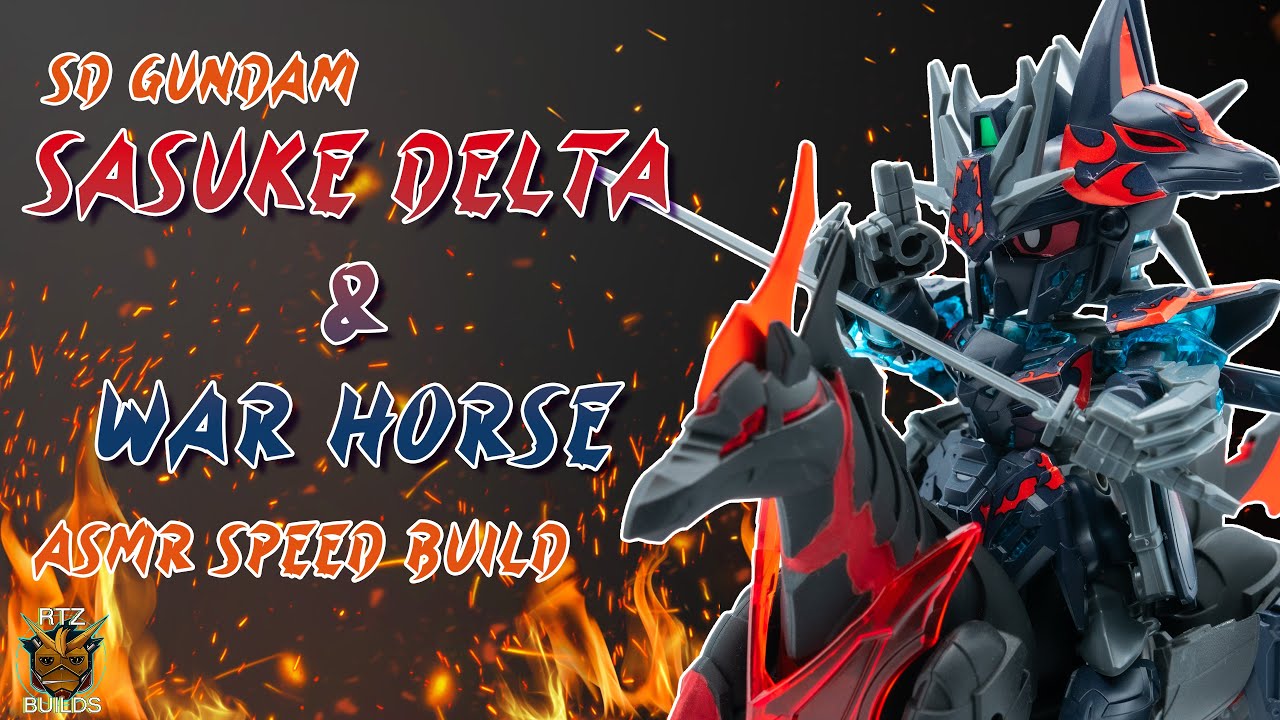 SD Sasuke Delta Gundam & War Horse | ASMR Speed Build | SDW Heroes