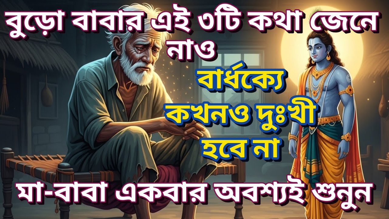 বার্ধক্যে কখনও দুঃখী হবে না, মা-বাবা একবার অবশ্যই শুনুন Bangla story | bangla motivational story