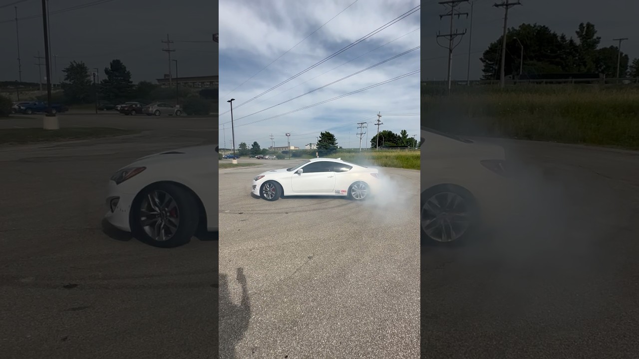 Test Sliding 15 Genesis Coupe 3.8 R Spec after leaving shop #genesis #genesiscoupe #cars #drift #fyp