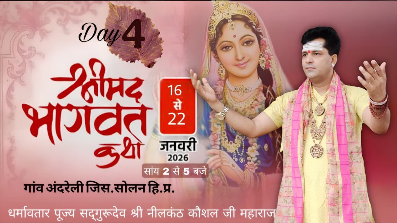 LIVE श्रीमद भागवत अदरेली|Distt.Solan|DAY-4|आयोजक श्री शंकर दास जी व् समस्त परिवार