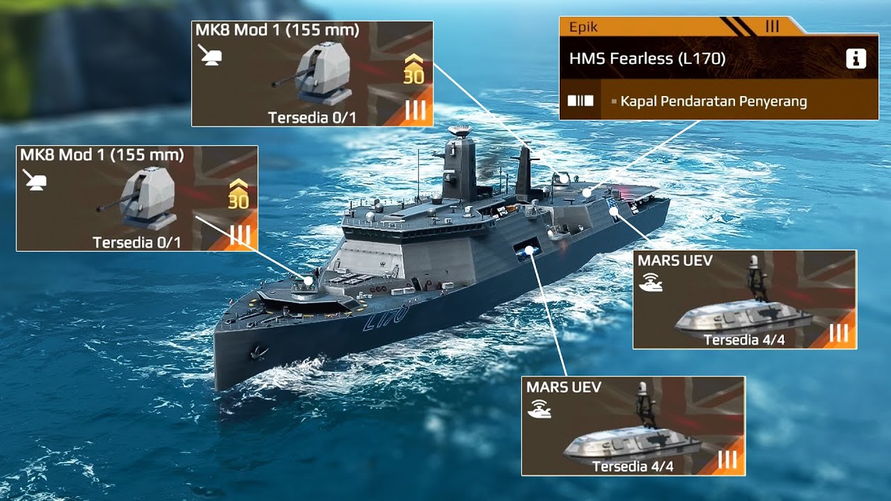 HMS Fearless Review New Battle Pass Assault Landing Ship Gratis!! - Modern Warships Alpha Test