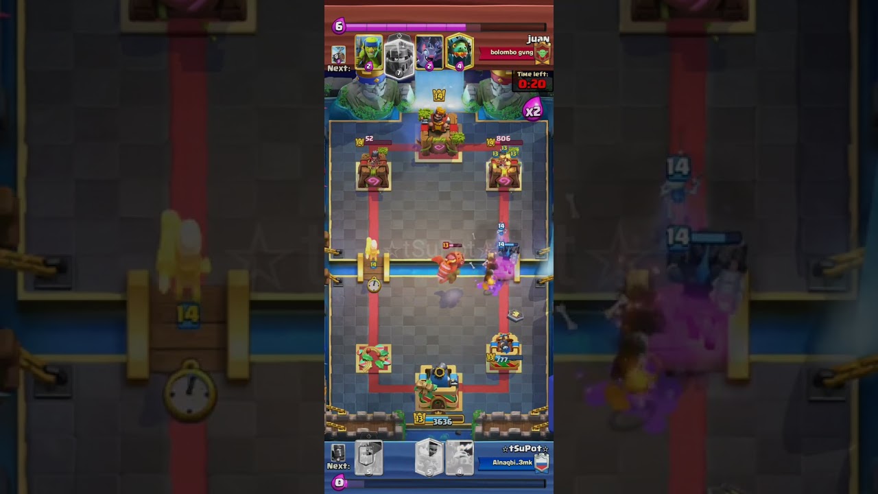 Nice battle, but I missed the final moments(Fullvideo). #clashroyale #gaming #supercell 