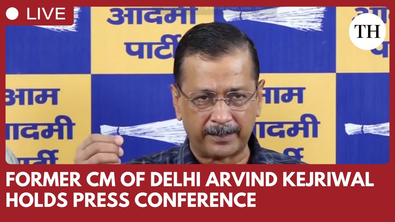 Ex-chief minister Arvind Kejriwal holds press conference in Delhi