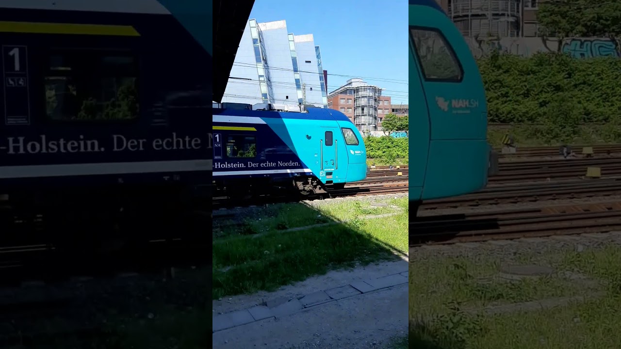 🚆 Triebzug Stadler Flirt Akku 526...... im Doppel f&auml;hrt los Kiel-Hbf als erx RE83 in Richtung L&uuml;beck