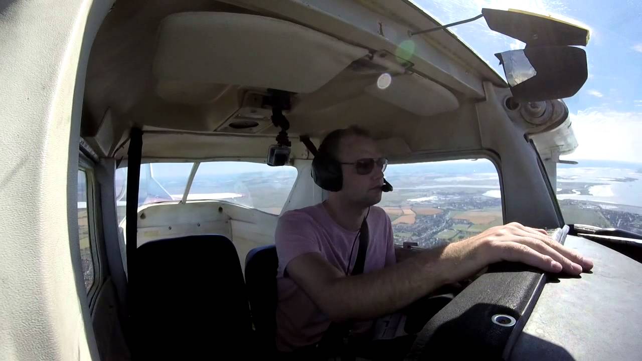 Flying from Lydd Airport to Southend Airport with a very special wedding message!