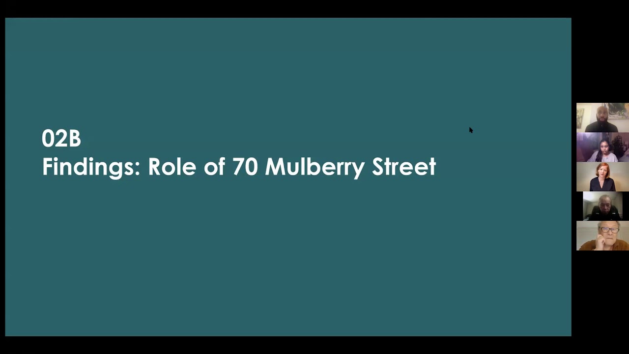 70 Mulberry Community Meetings: Shareback Session